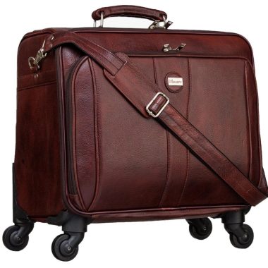 Genuine leather trolley