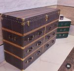 The Sovereign Croc-Embossed Leather Trunk Dresser