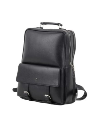 Executive Leather Laptop Backpack